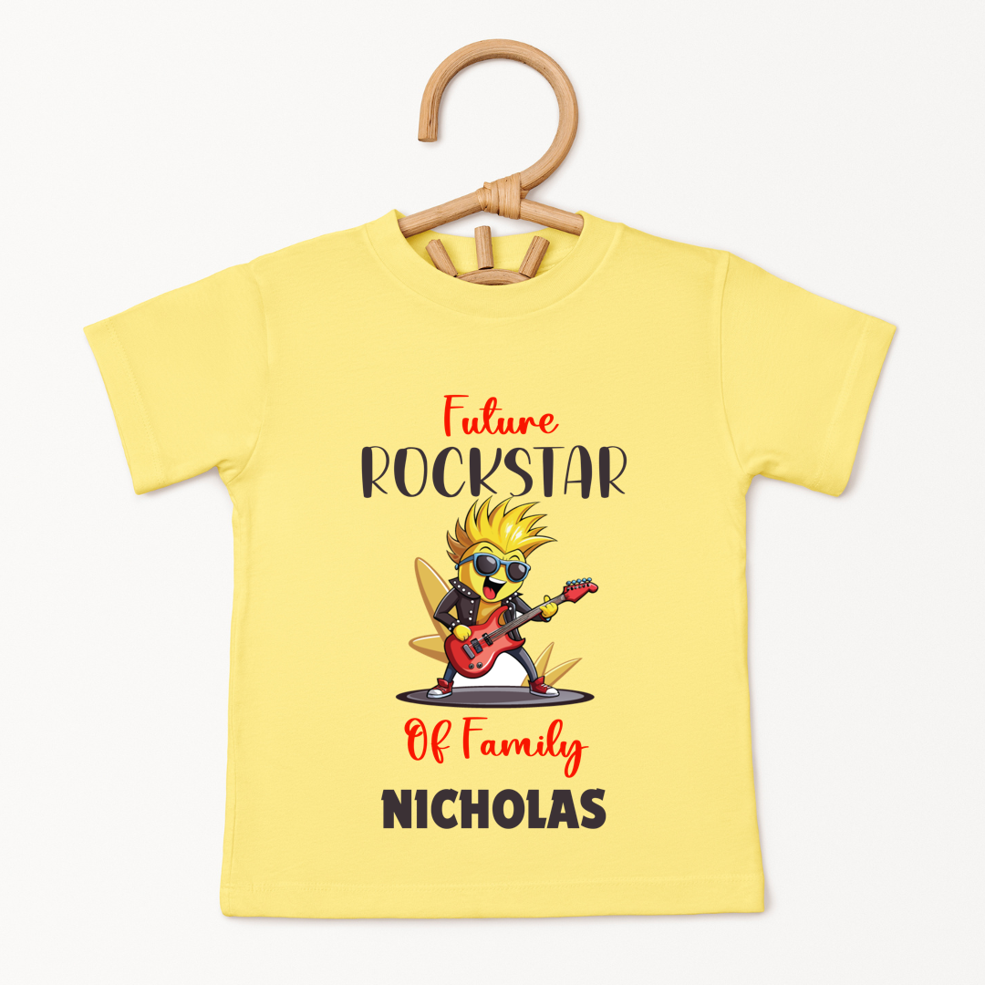 Rockstar Of Family - Custom Kids Tee