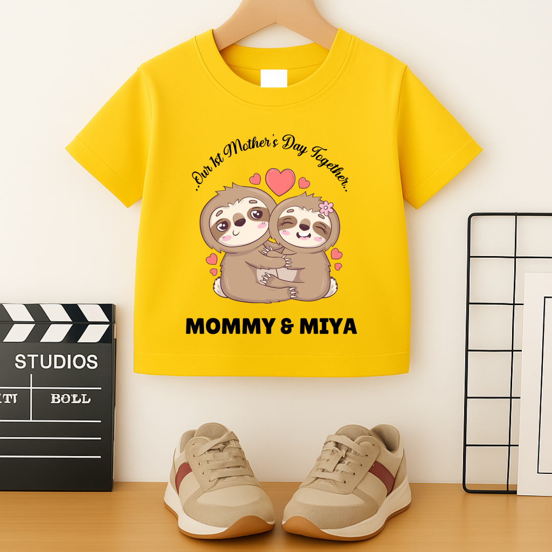 First Mother's Day Together - Personalised Kids Tshirt