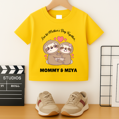 First Mother's Day Together - Personalised Kids Tshirt
