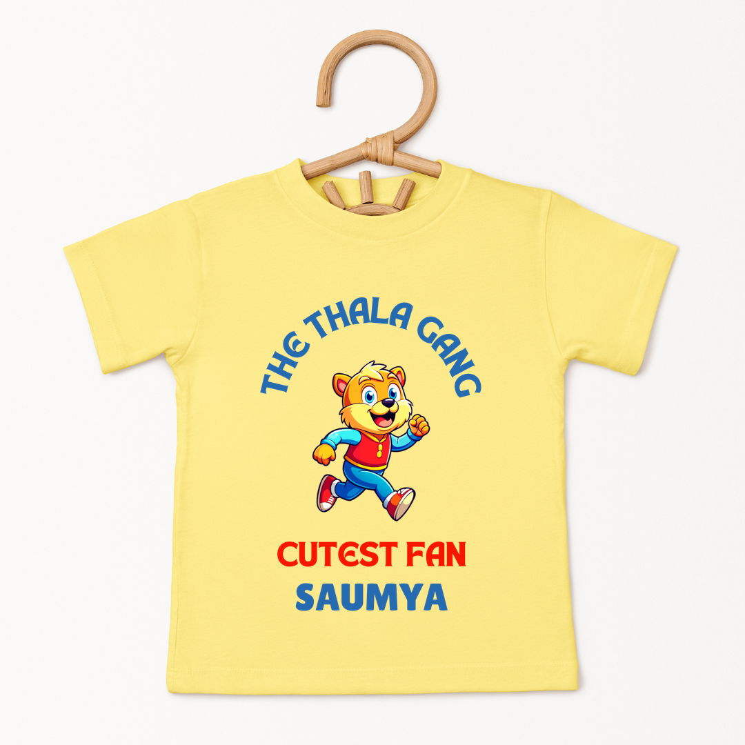 Cutest Thala Gang Fan - Custom Kids Tee