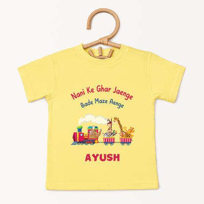 Nani Ke Ghar Bade Maze Aenge - Custom Kids Tee