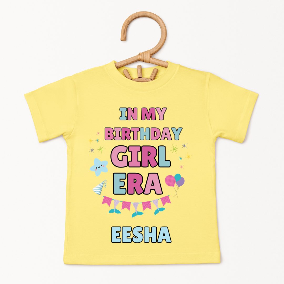In My Bday Girl Era - Custom Kids Tee