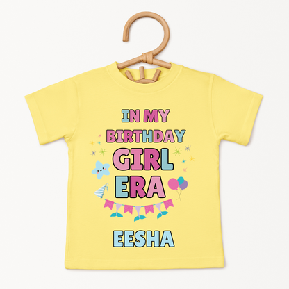 In My Bday Girl Era - Custom Kids Tee