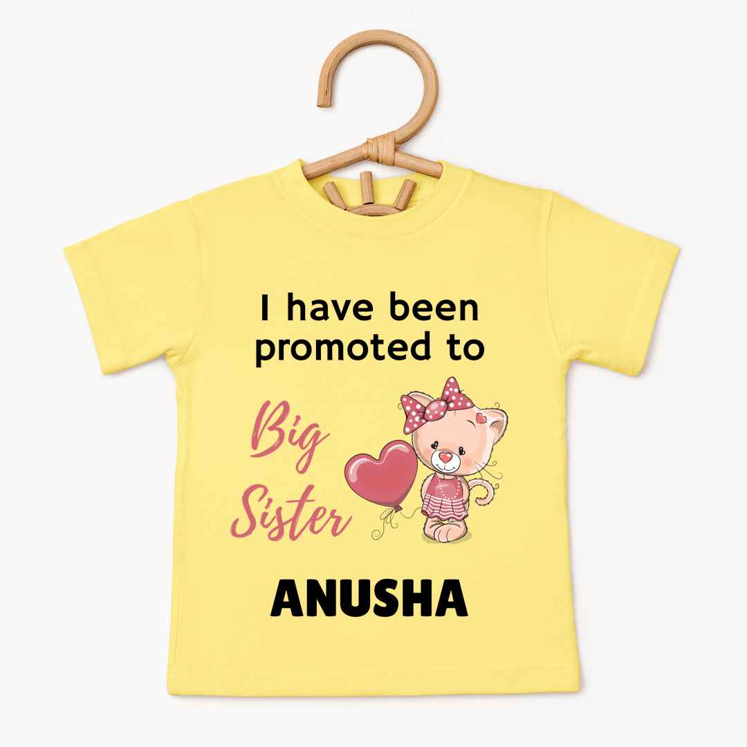 Promoted To Big SIster - Custom Kids Tee